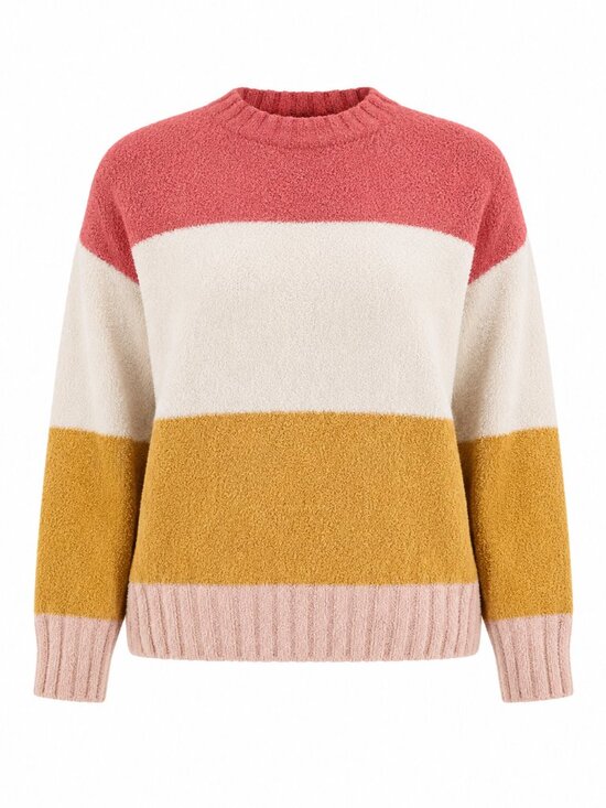 TS Sweaters - Sunset Colorblock Chenille Sweater Size M